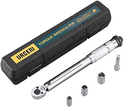 URCERI 1 4 inch Drive Torque Wrench Dual Direction Click Torque Wrenchs 20 200in. lb. Reversible High Precision Wrench