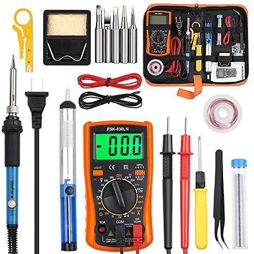 Vastar soldering iron kit full set on sale 60w 110v soldering welding iron kit