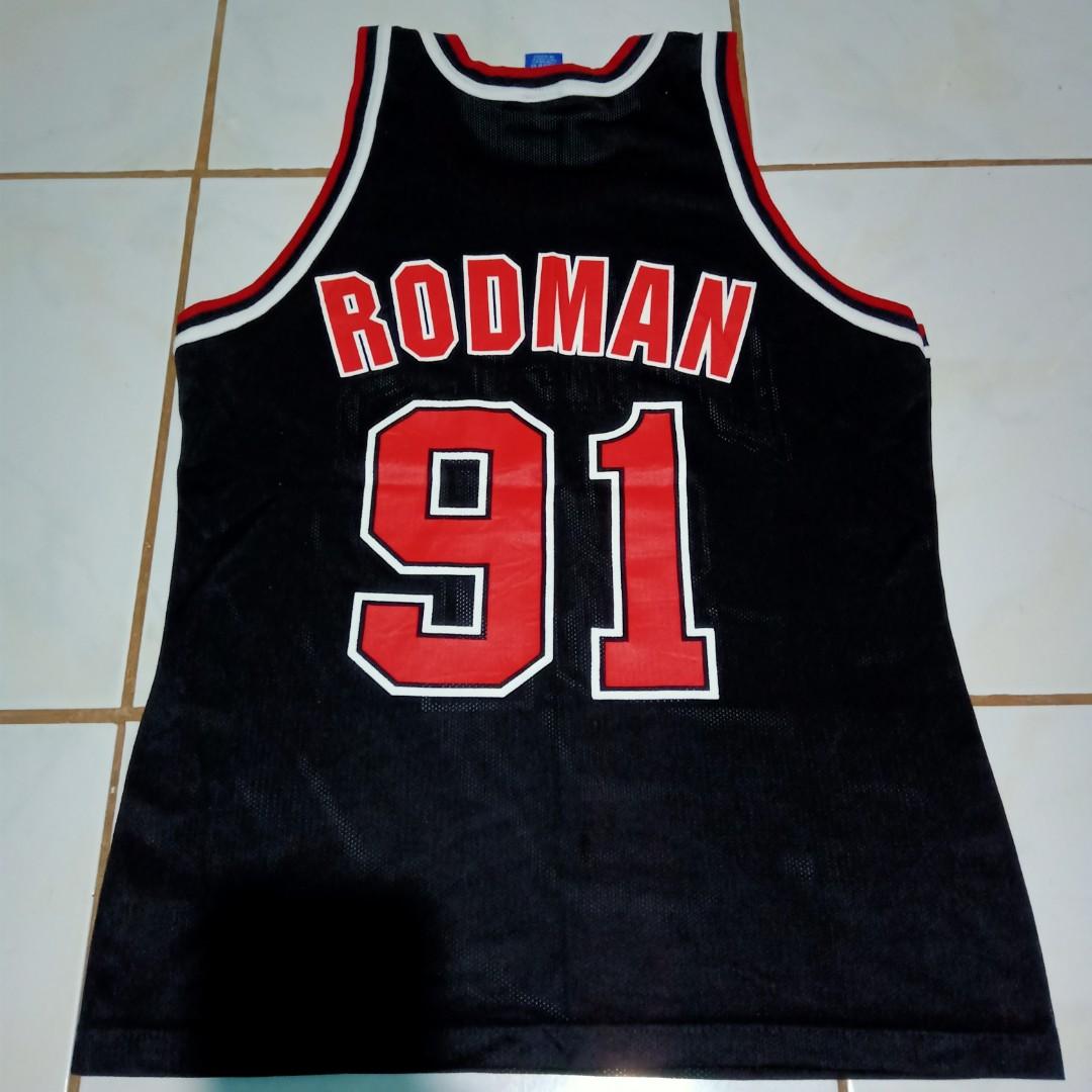 UPCYCLE Crop Top Champion Dennis Rodman LA Lakers Jersey Size 