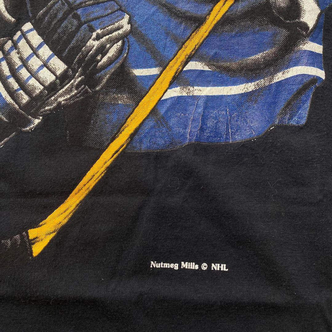 Vintage Toronto Maple Leafs Nutmeg Mills T-shirt Size XL Blue Nhl Single  Stitch