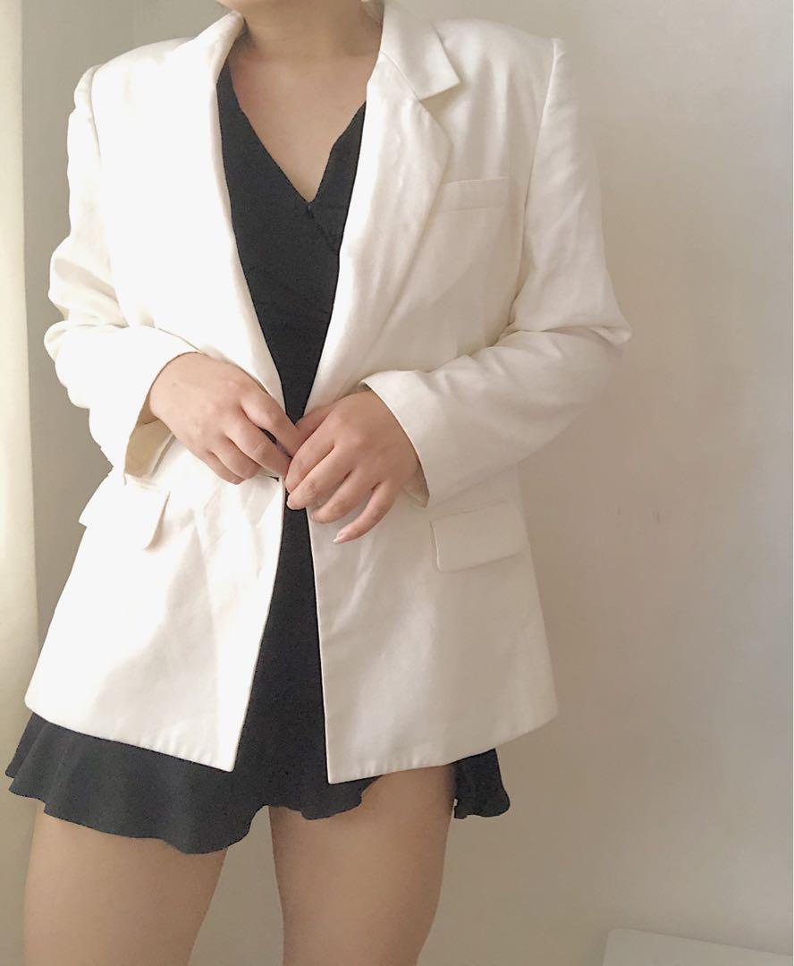 Worthington white blazer