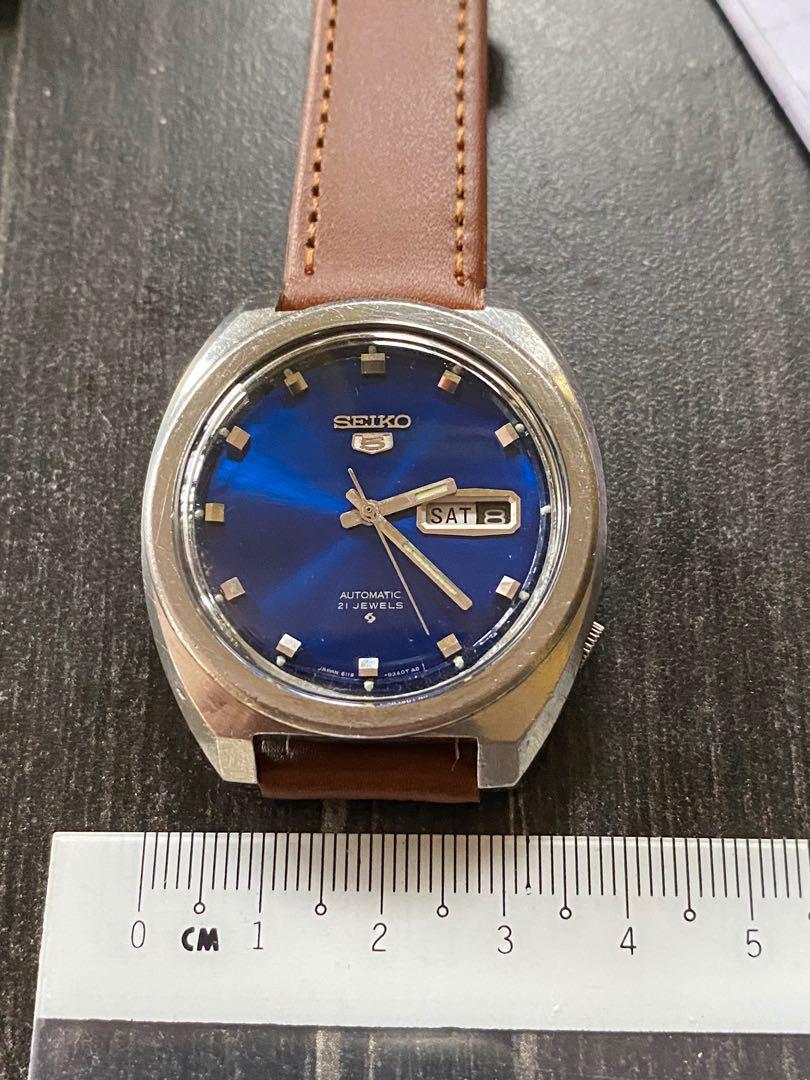 1971 Seiko 5 6119-8273 Blue Jumbo automatic, Mobile Phones & Gadgets,  Wearables & Smart Watches on Carousell
