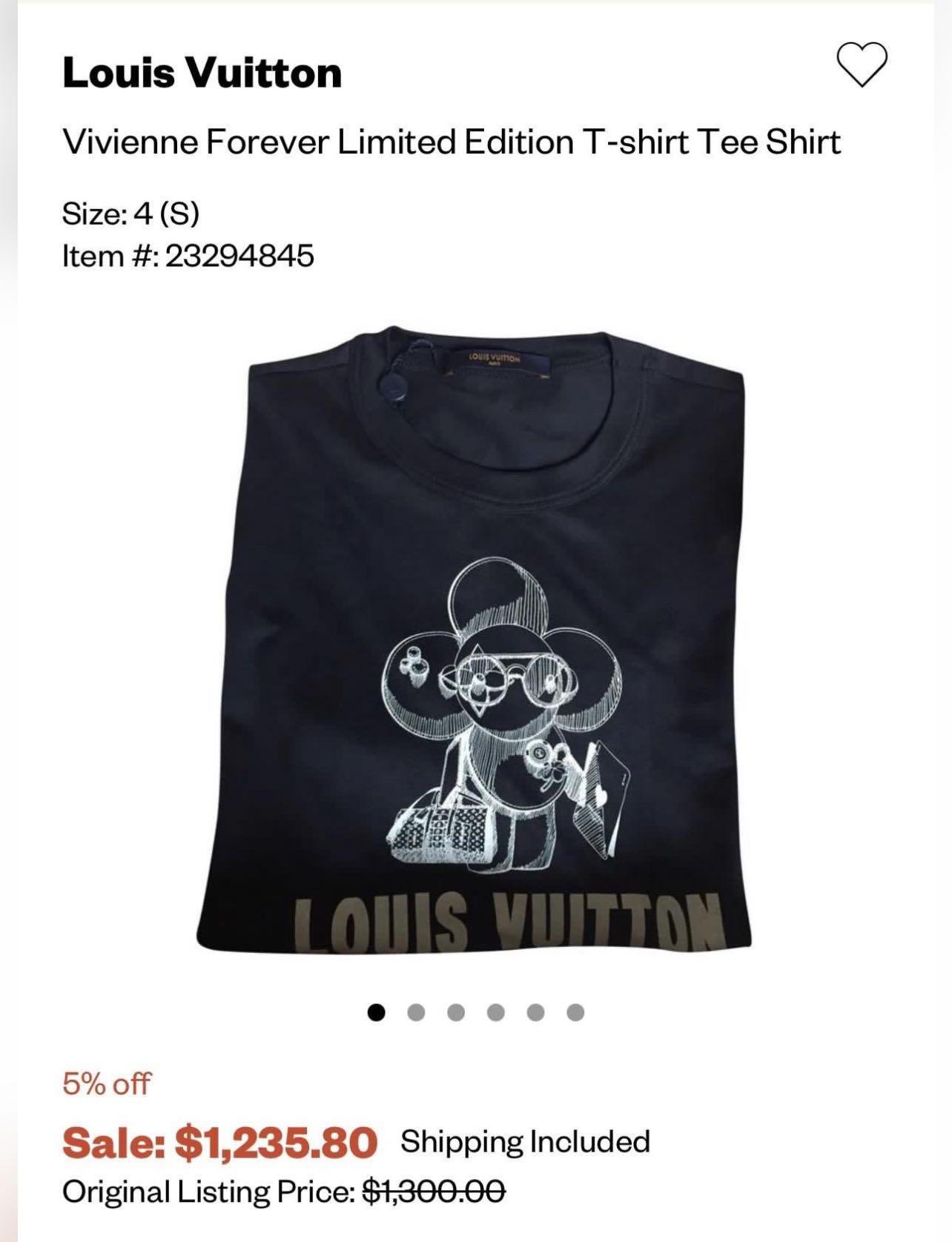 Louis Vuitton 2018 Vivienne Forever Graphic T-Shirt w/ Tags - White  T-Shirts, Clothing - LOU212609