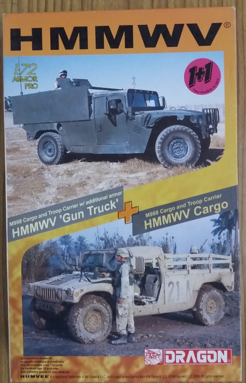 中古dragon 1 72 Hmmwv 1 1 Hmmwv Gun Truck Hmmwv Cargo 齊件 未拆袋 興趣及遊戲 玩具 遊戲類 Carousell