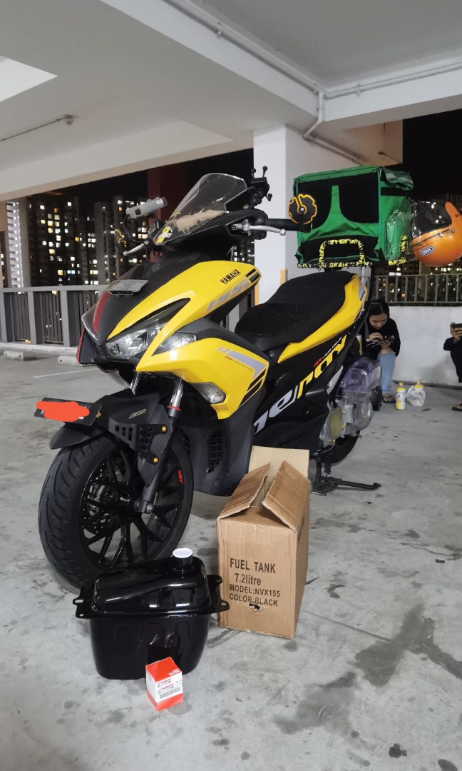 Aerox / Namx Tank installation, Motorcycles, Motorcycle Accessories on