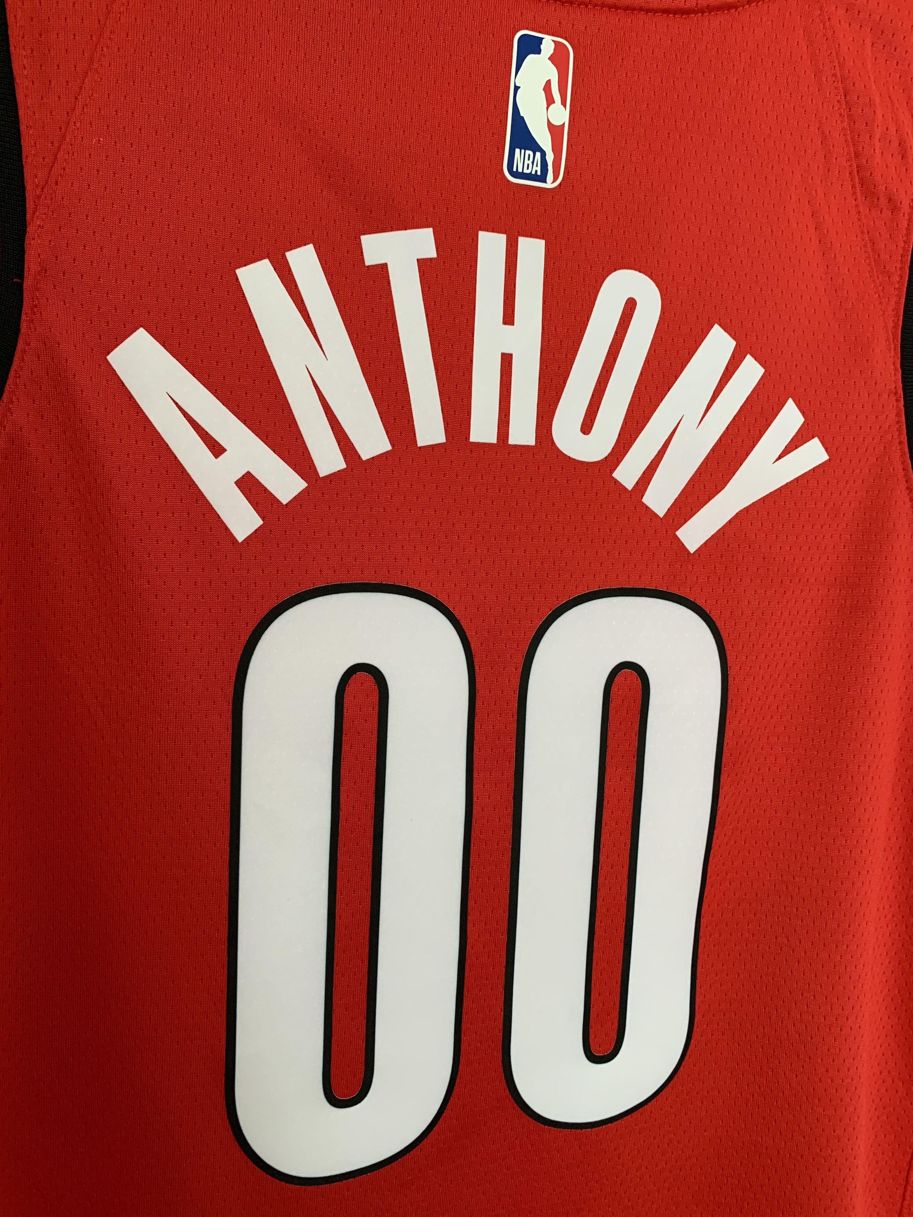 Carmelo Anthony Trail Blazers Icon Edition Nike NBA Swingman Jersey.