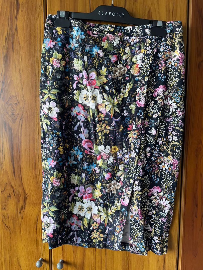 Floral pencil skirt oasis store