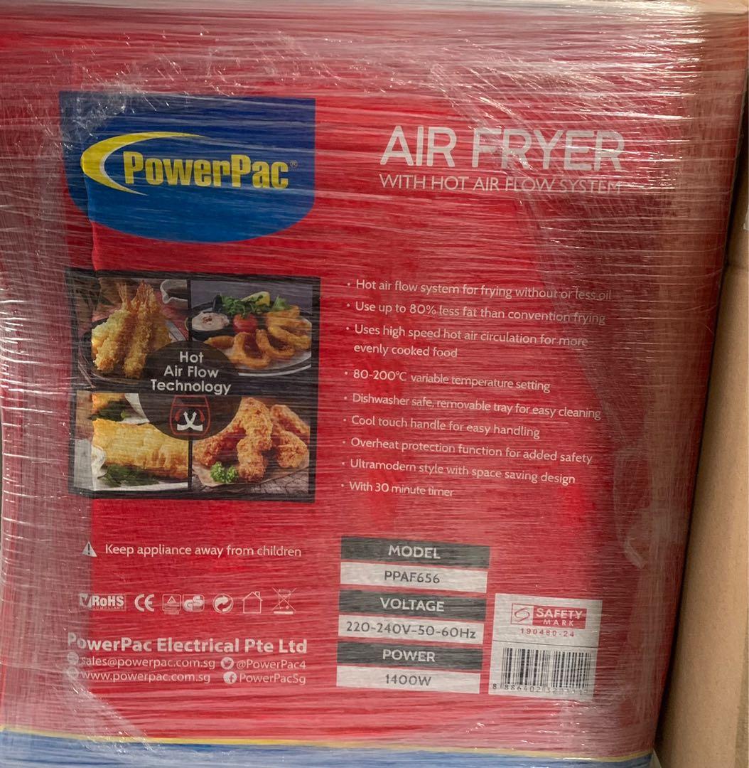 Air Fryer 5.5L with Hot Air Flow System (PPAF656) - PowerPacSG