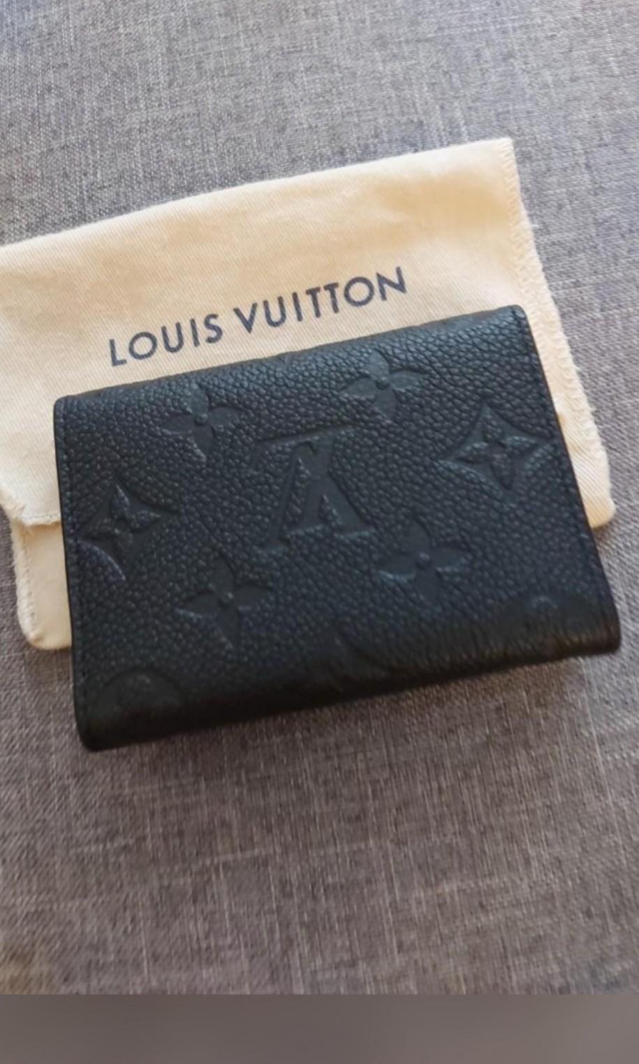 REDUCED! LOUIS VUITTON Empreinte Business Card Holder in Black (BNIB WITH  RECEIPT) - RESERVED, Women's Fashion, Bags & Wallets, Wallets & Card  Holders on Carousell