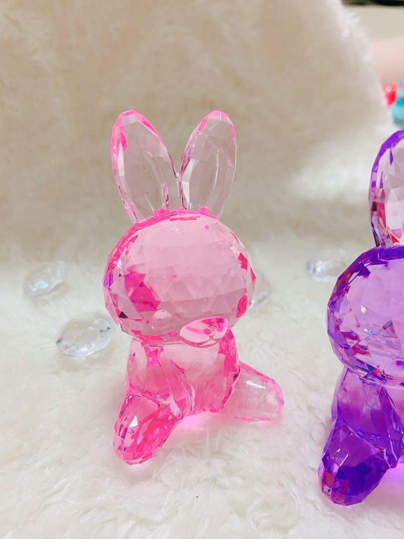Bunny Rabbit Crystal Figurine, Hobbies & Toys, Toys & Games on Carousell