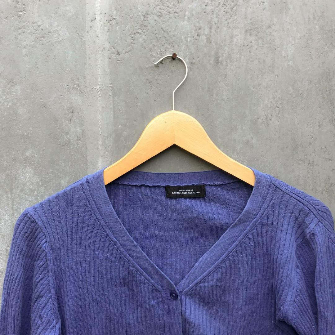 Cardigan Electric Blue Green Label, Fesyen Wanita, Pakaian ...