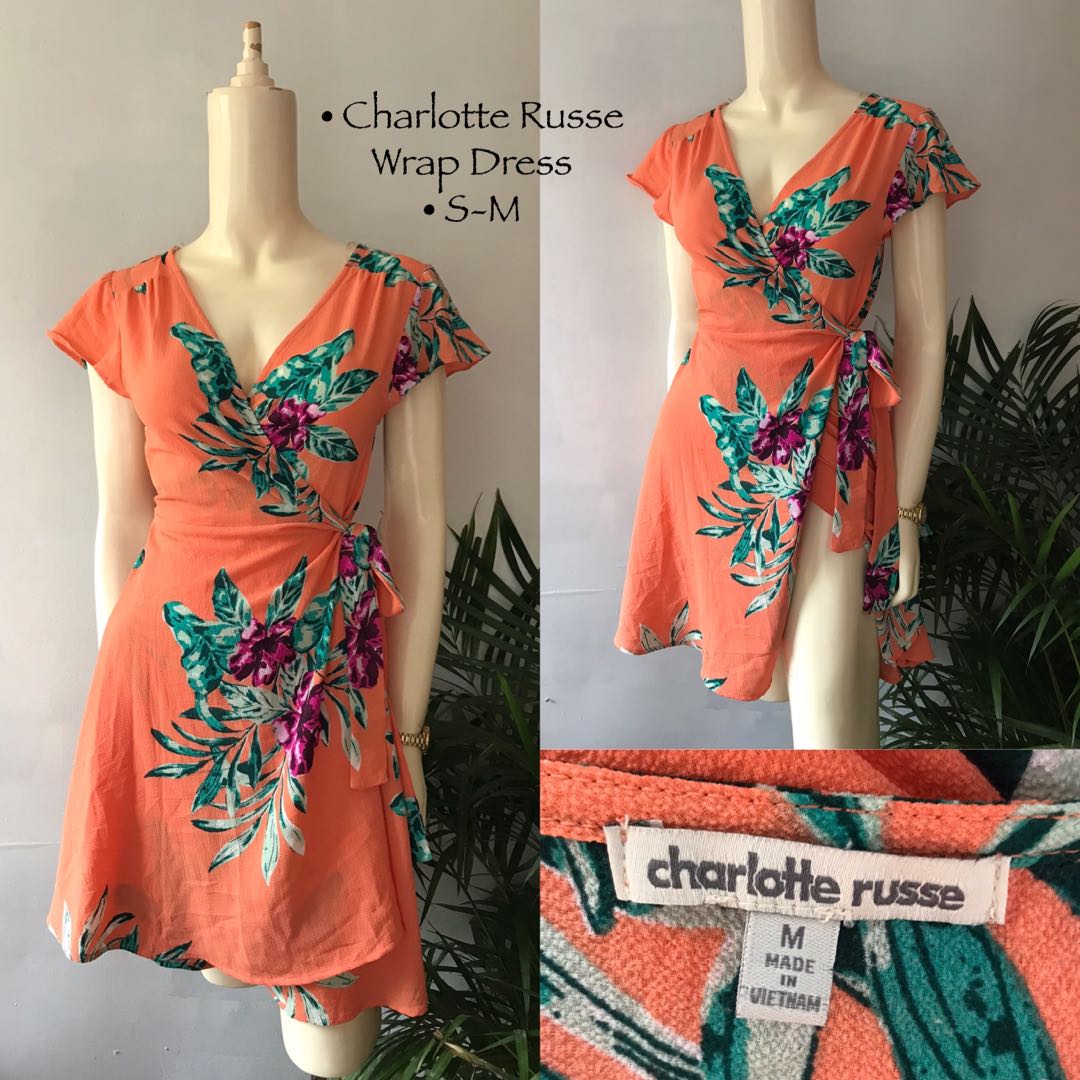 charlotte russe wrap dress