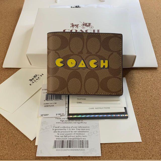 Pac man coach wallet store