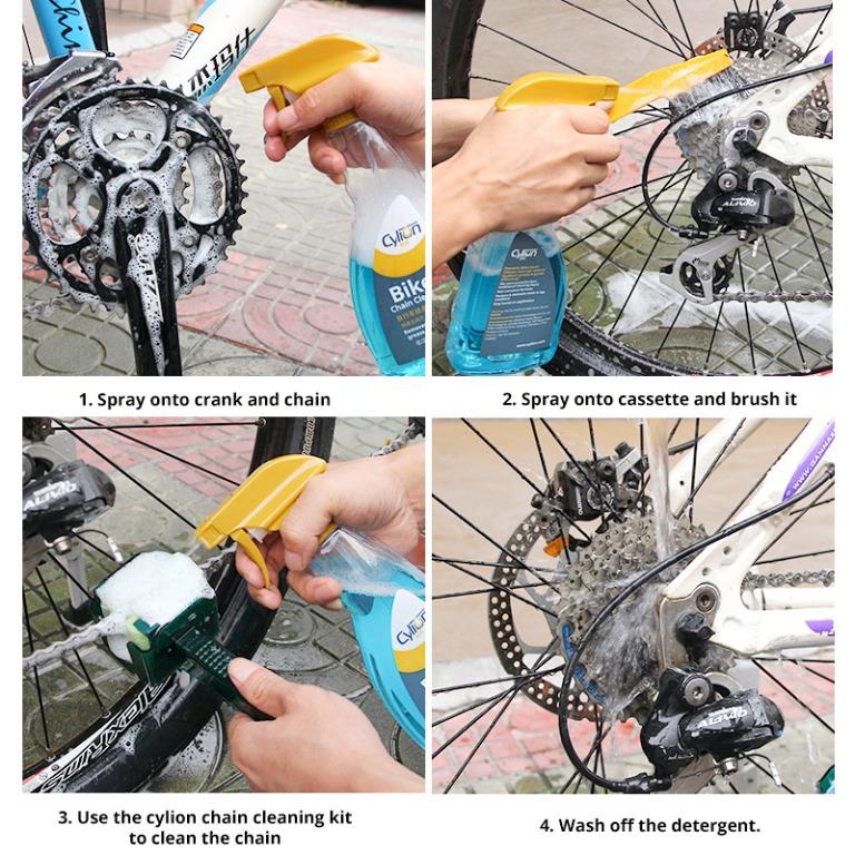 Cylion Chain Cleaner Solution Global Bicycle Chain Cleaning Bike Maintenance Sports Equipment Bicycles Parts Parts Accessories on Carousell