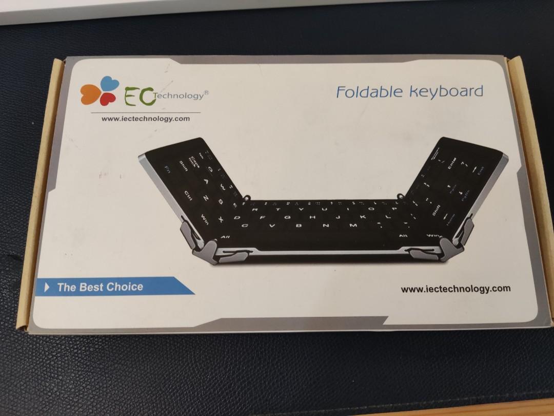 ECTechnology Foldable Bluetooth Wireless Keyboard (Category: Computer Keyboard) located in San Juan City. Submitted by monstercombi (Listing ID 1086365262, Image 2). Description: EC Technology Foldable Bluetooth Wireless Keyboard. Dark Grey Metal color Compatible with IOS, Android, and Windows Aluminum Material 10meter range 800 mah battery, rechargeable via micro usb Closed: 14.5 x 9 cm Open: 25 x 9 cm Comes with box Located in San Juan City Shi