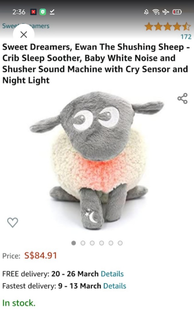 Ewan Deluxe Ewan The Sheep Night Light Ewan Baby Sheep Ewan The