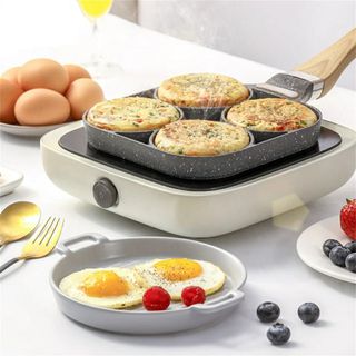 7 Hole Frying Pot Cast Iron Skillet Omelet Pan Non-Stick Egg Pancake Steak  Pan Kitchen Cooking Ham Pans Breakfast Maker Cookware - AliExpress