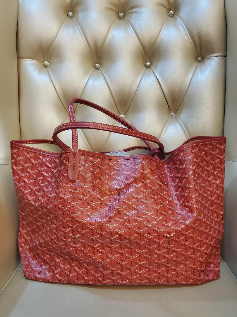 Goyard Red totebag GM, Luxury, Bags & Wallets on Carousell