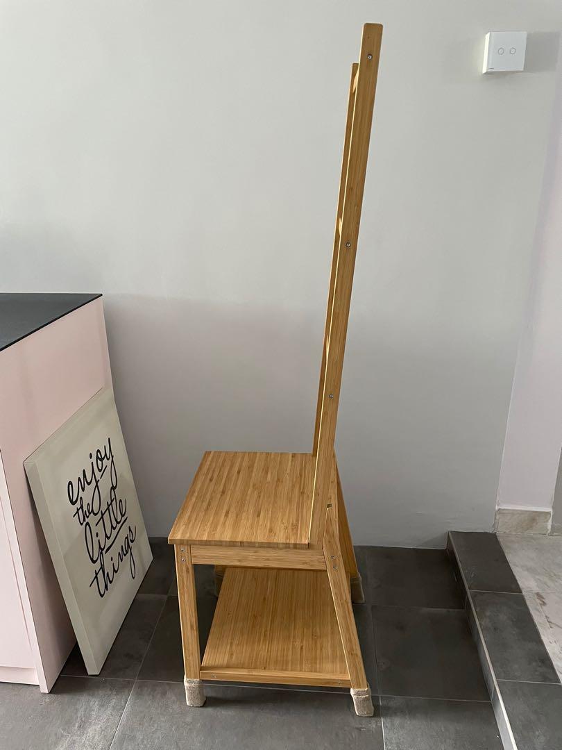 Ikea Wooden Towel rack used Furniture Home Living Furniture Shelves Cabinets Racks on Carousell