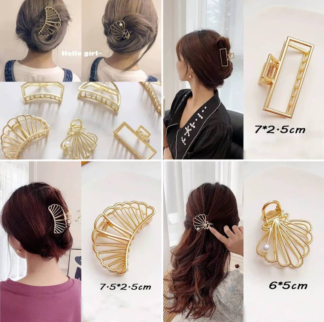 Jepitan Rambut Jedai Besi Gold Fesyen Wanita Aksesoris Di Carousell 
