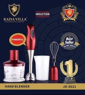Kaisa Villa Hand Blender Stirring Rod Electric Hand Mixer Whisk Meat Grinder Measuring Cup Kitchen Appliances Set