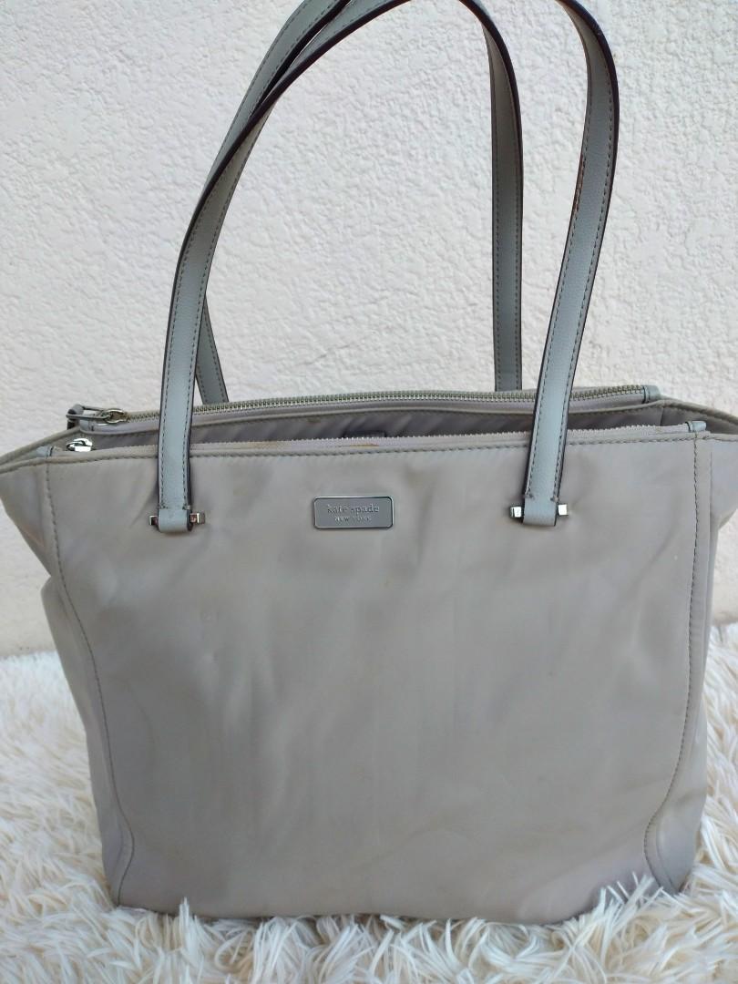 Kate spade nylon gray, Luxury, Bags & Wallets on Carousell