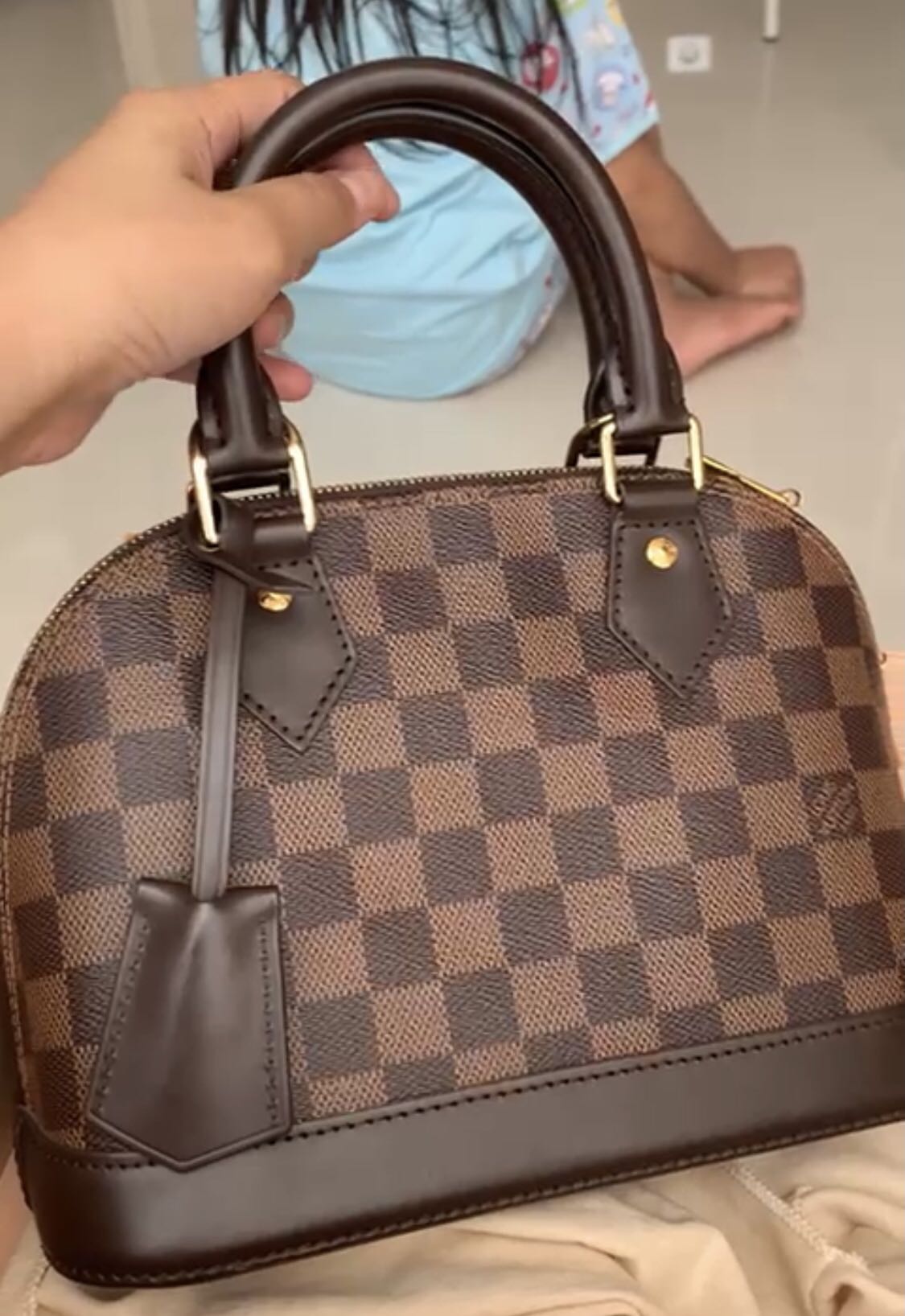 Jual 100% ORIGINAL Louis Vuitton LV Alma Damier Gembok /Tas Wanita Murah  Original