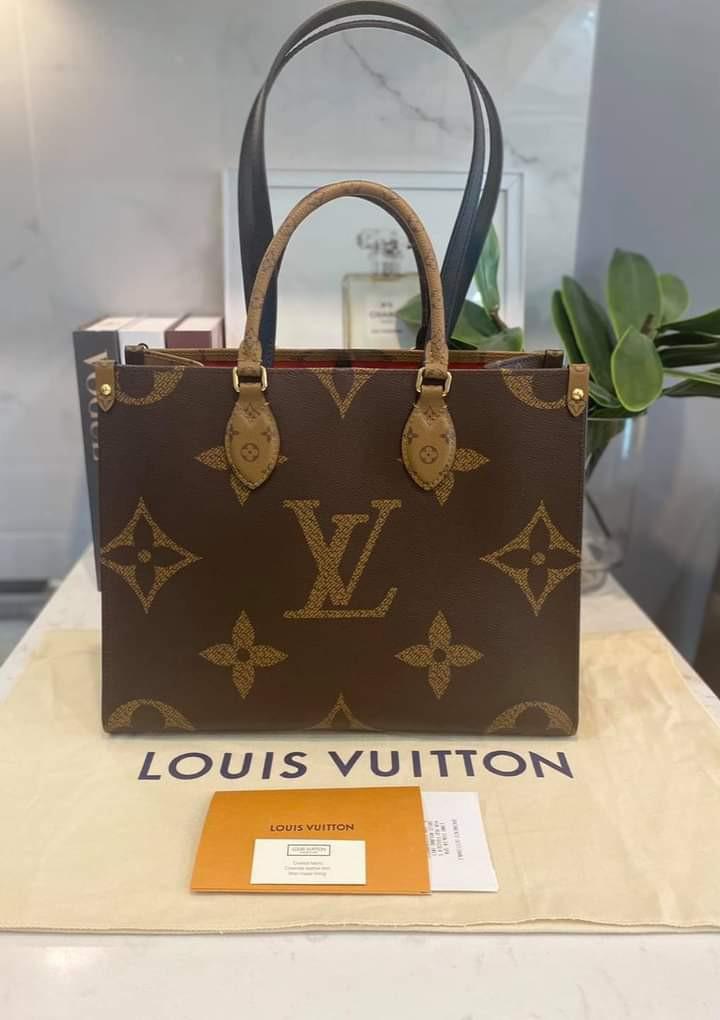 LV On The Go MM Reverse Monogram 2021, Luxury, Bags & Wallets on