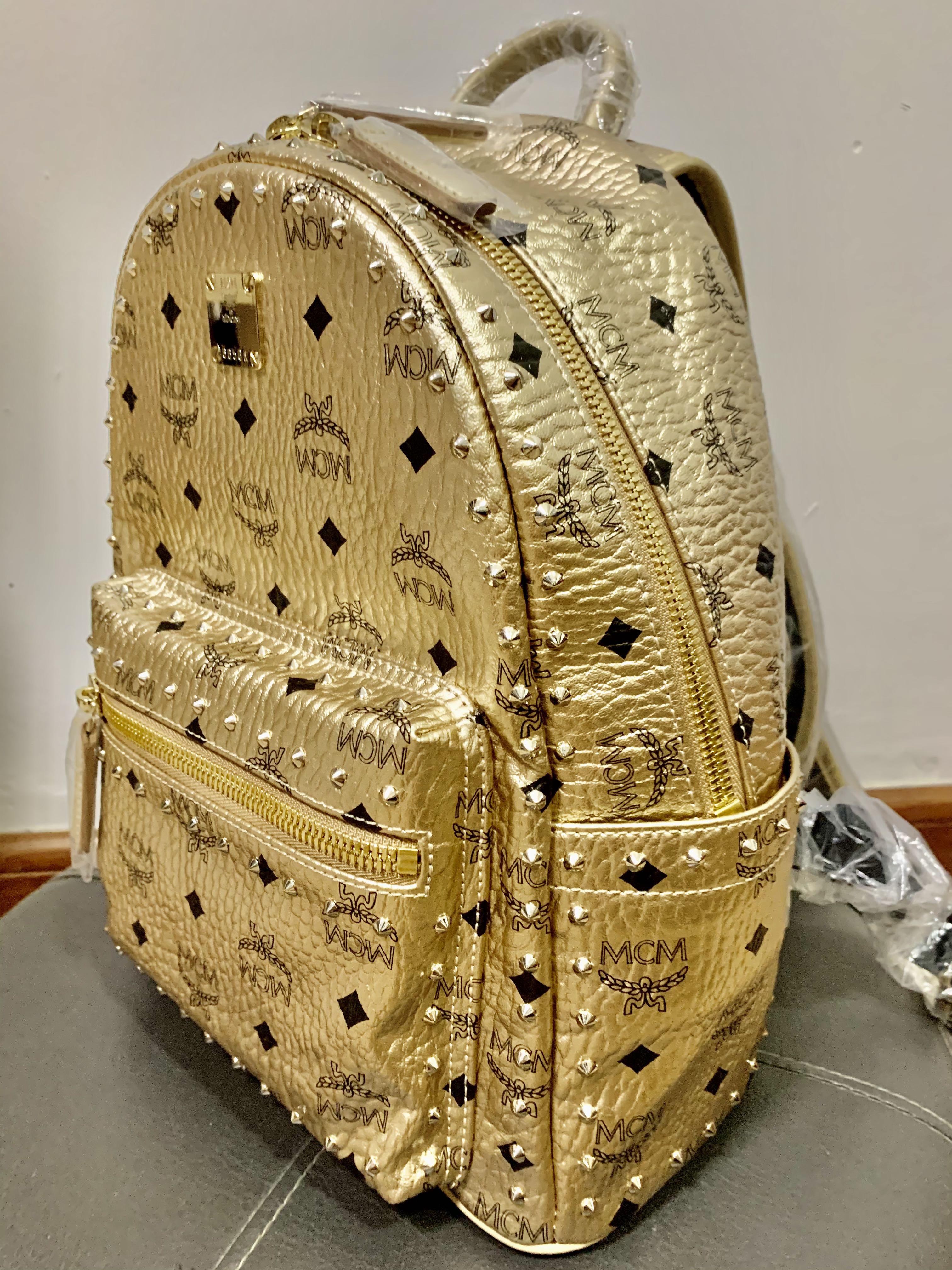 MCM gold Backpack S