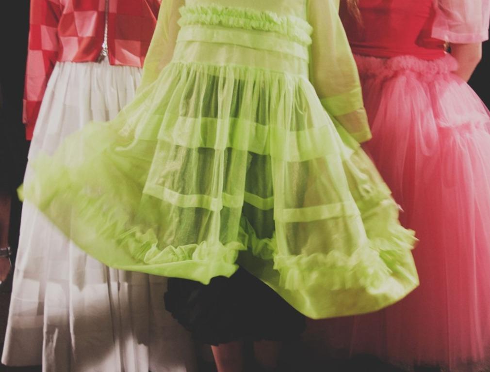Molly Goddard SS17 green tulle dress, Women's Fashion, Dresses & Sets,  Dresses on Carousell