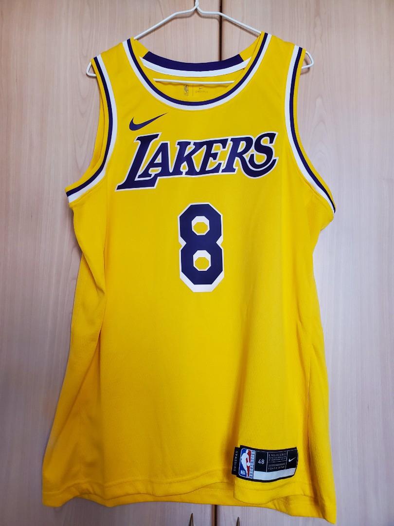 Nike LA Lakers Kobe Bryant Swingman Jersey NBA 波衫SW Size L, 男裝