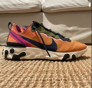 nike react element grey orange