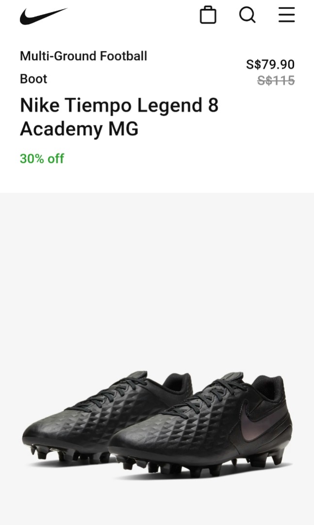 Nike Tiempo Legend Academy MG, Men's Fashion, Activewear on