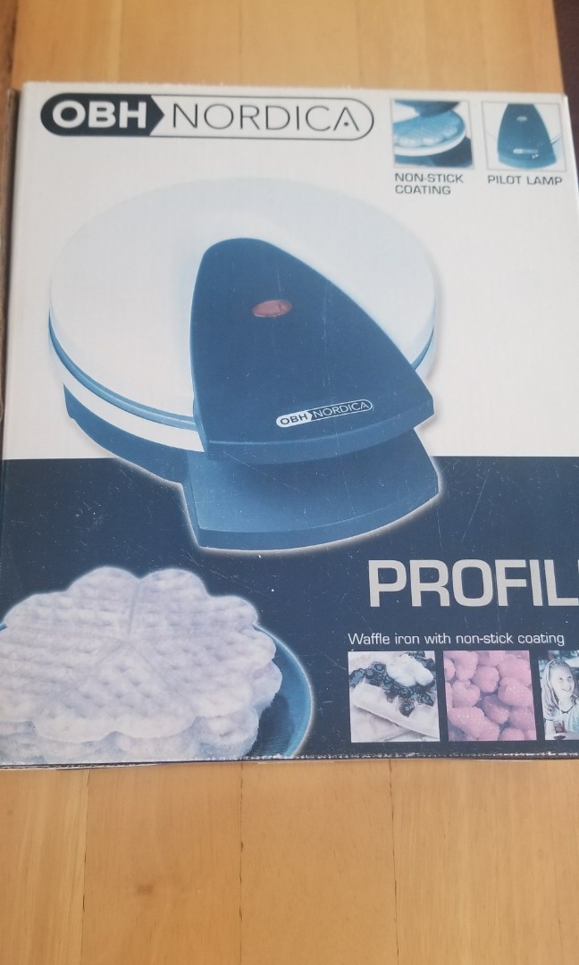 OBH Nordica 格仔餅機 Waffle Maker, 家庭電器, 廚房電器, 咖啡機及咖啡壺 Carousell