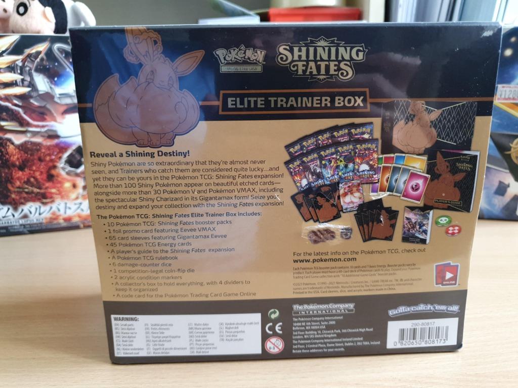 ON HAND) Pokemon Shining Fate ETB (Elite Trainer Box), Hobbies & Toys, Toys  & Games on Carousell