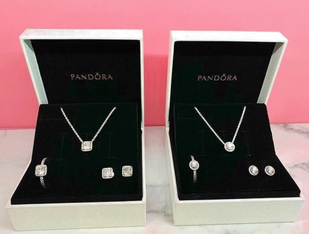 Radiant Heart & Floating Stone Pendant Collier Necklace – Pandora Jordan