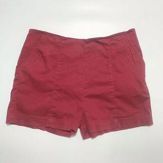 Plains and Prints Red Shorts