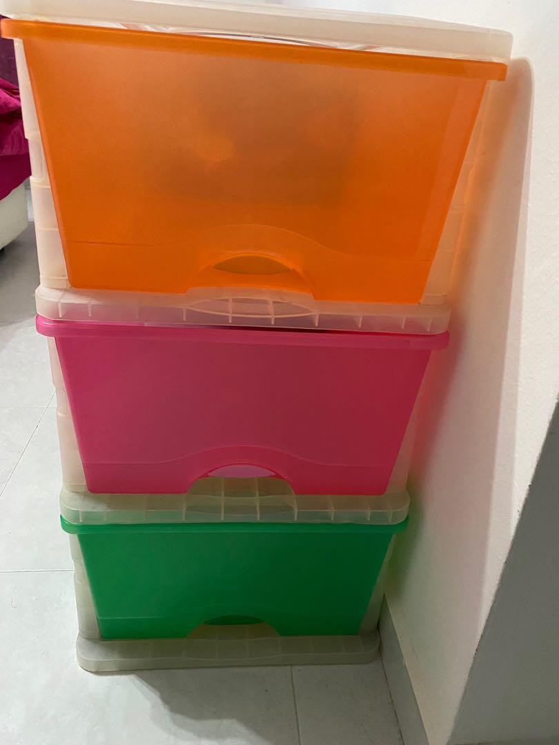 Plastic Drawers, Furniture & Home Living, Furniture, Shelves,