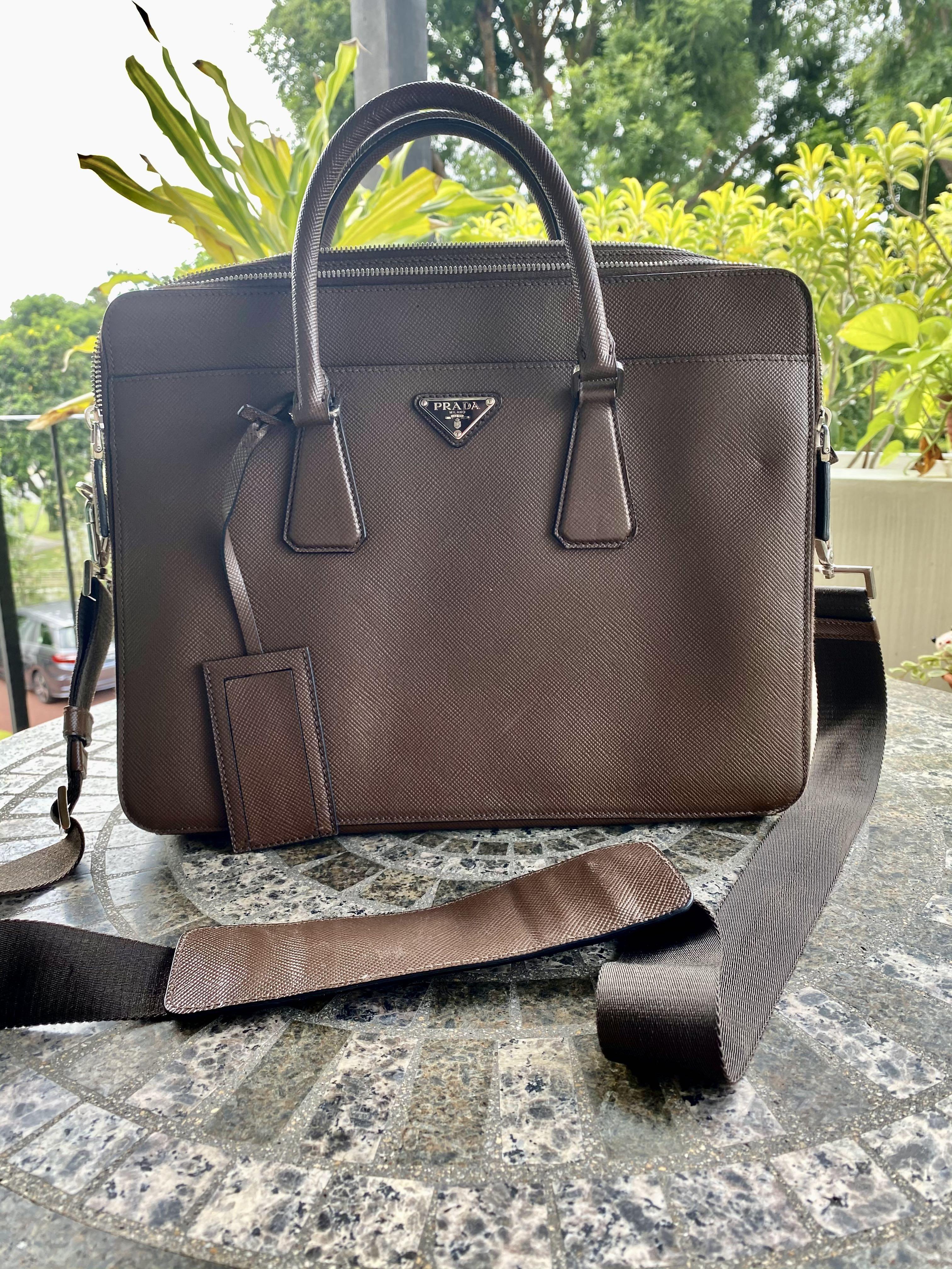 Prada briefcase sale clearance