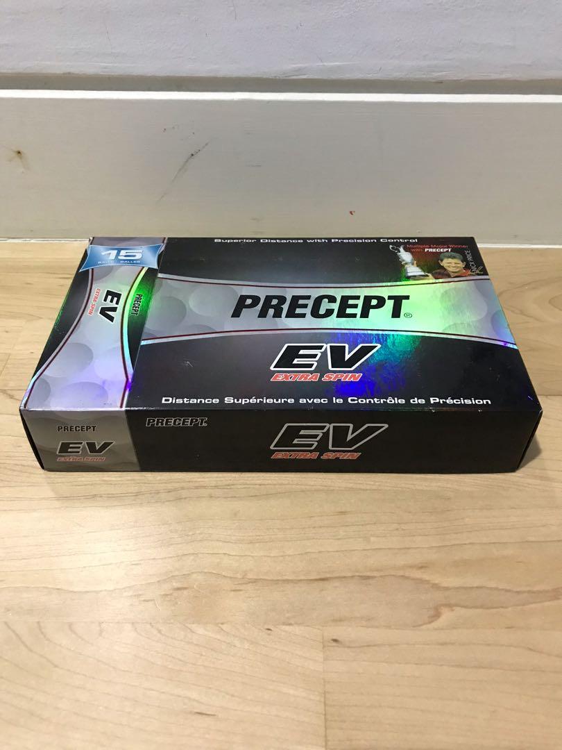 Precept EV Golf Balls (Category: Golf) located in Shah Alam. Submitted by uniformlima (Listing ID 1086398708, Image 3). Description: New Precept EV Extra Spin golf balls for sale. New in box. Never been used. I only open the individual boxes to check on the condition of the balls. There are 15 balls in the box. All balls are new. The box been left in my golf bag for quite some time. Do pm me to deal for a delivery or meet up (preferably in Shah A