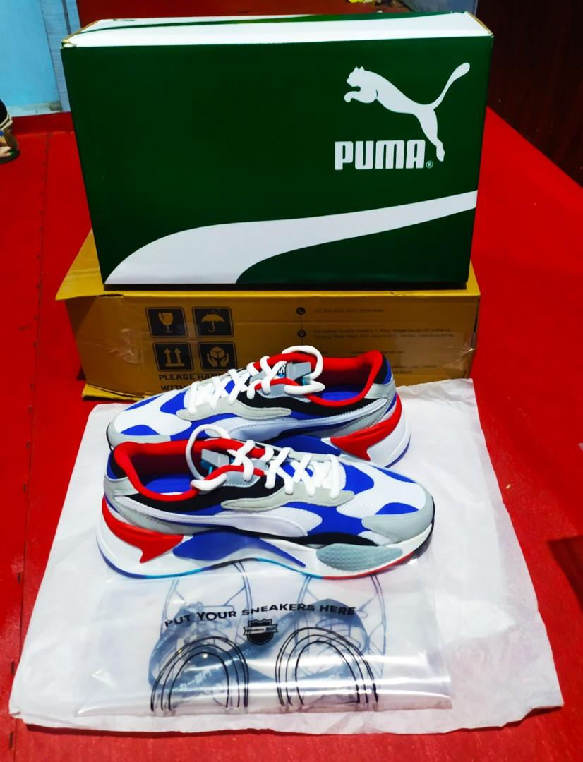 Puma Rs-X 3 puzzle with blue, Fesyen 