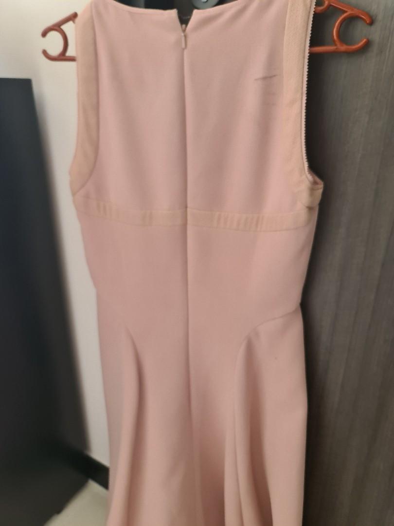 reiss pale pink dress