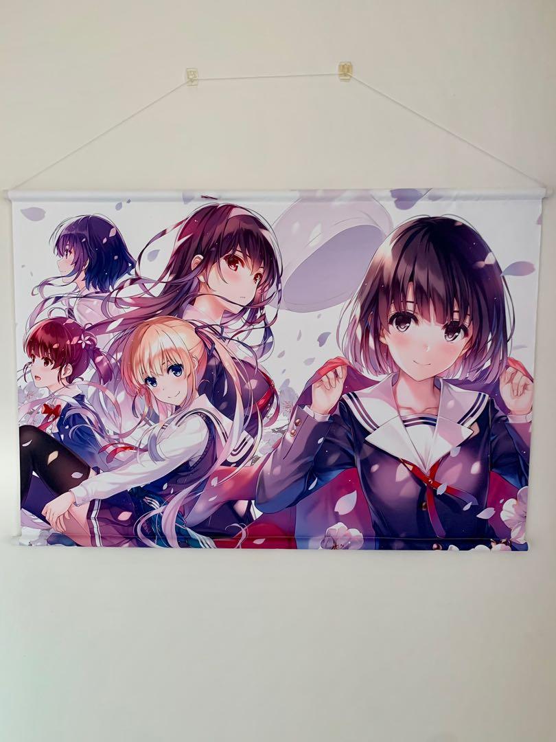Saekano Tapestry Wallscroll How to Raise A boring girlfriend Hobbies Toys Memorabilia Collectibles Fan Merchandise on Carousell