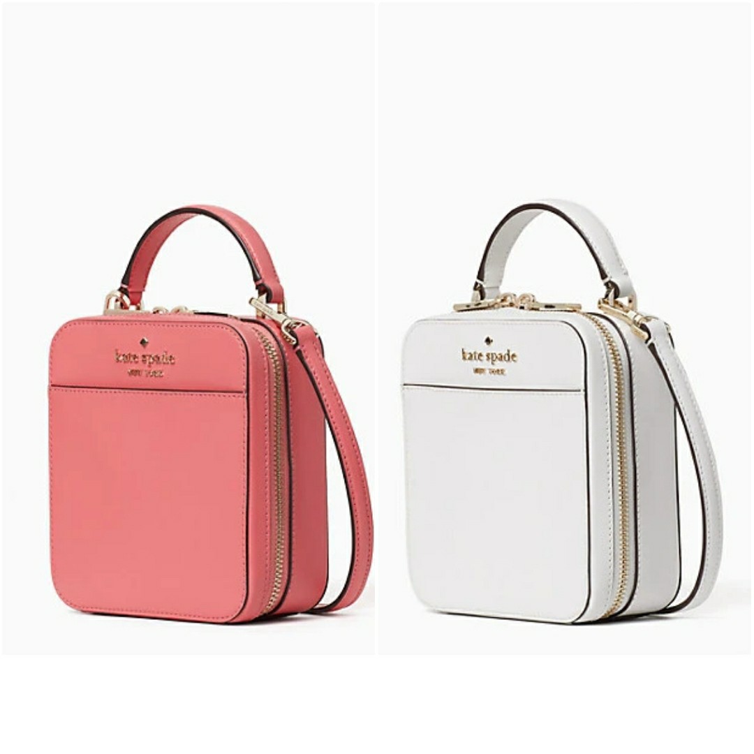 SALES Kate Spade Daisy Vanity Crossbody White Dove/ Garden Pink, Women