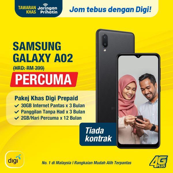 Samsung Galaxy A02 Percuma Mobile Phones Tablets Android Phones Samsung On Carousell