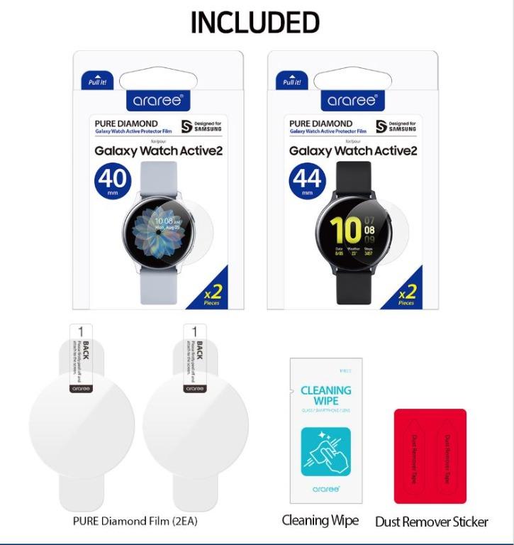 Samsung Galaxy Watch Active 2 44mm 40mm Araree Pure Diamond