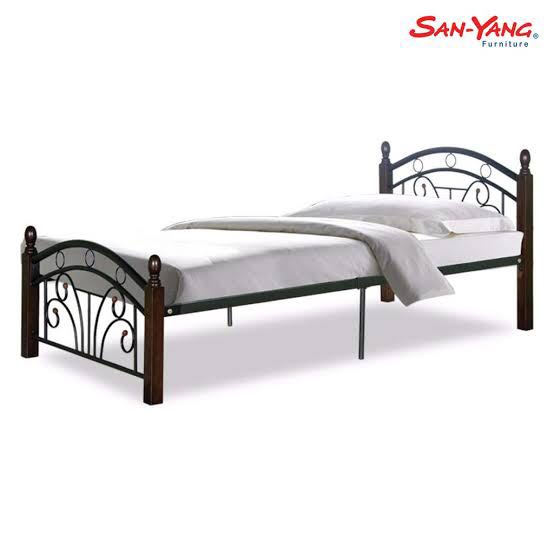 SanYang Bed Frame (Single) with Mandaue Foam Flex Foam Mattress