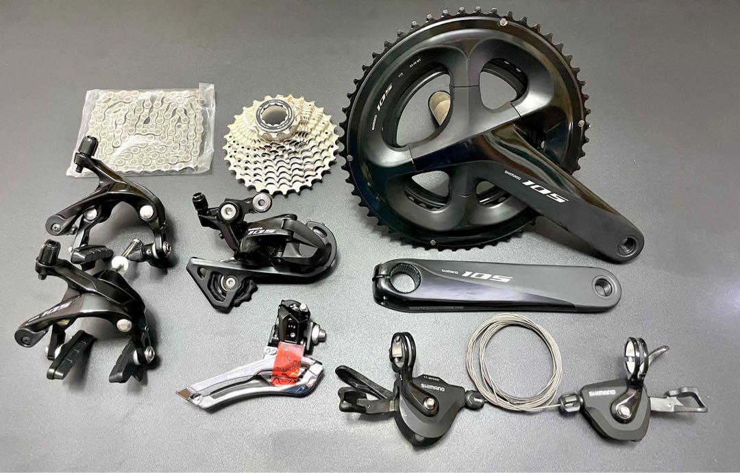 shimano 105 groupset flat bar