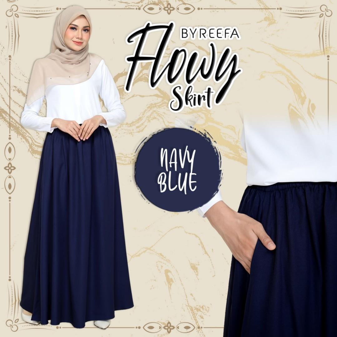 Blue clearance skirt flowy