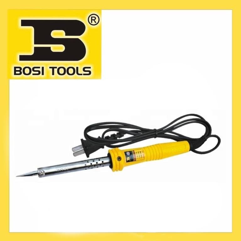Soldering iron (Category: Construction Tools & Equipment) located in Manila. Submitted by tina.sales (Listing ID 1086349722, Image 1). Description: Soldering iron Brand;Bosi Model;60w Price;331 BOSI TOOLS Product For other product inquiries pls contact us. Globe: 0 9 4 5 6 5 3 6 1 6 2 Smart: 0 9 6 8 3 8 0 2 3 2 0 Landline: 8 5 5 7 6 6 1 6.